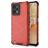 Mobigear Honeycomb Coque Realme C31 Coque arrière Rigide Anti-Chocs - Rouge
