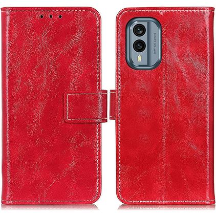 Mobigear Basic Nokia X30 Étui Portefeuille - Rouge