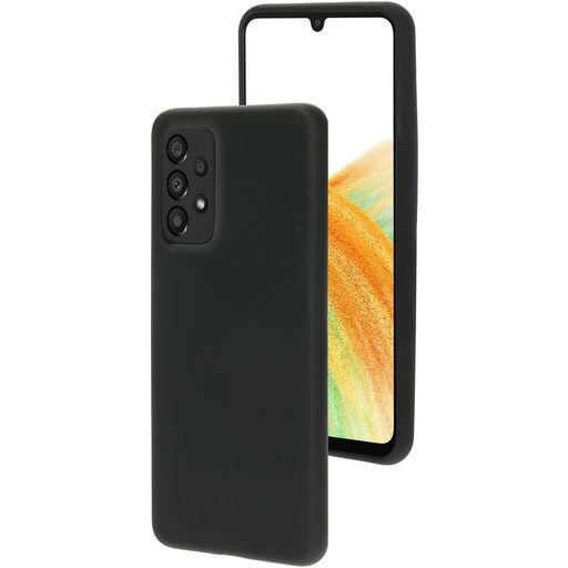 Mobiparts Coque Samsung Galaxy A33 Coque arrière en Silicone - Noir