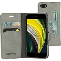 Mobiparts Classic Wallet Housse iPhone SE (2020) Etui Porte-Monnaie - Granite Grey
