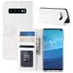 Mobigear Wallet Housse Samsung Galaxy S10 Etui Porte-Monnaie - Blanc