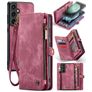 Caseme 008 Housse Samsung Galaxy S23 FE Etui avec Coque Détachable Porte-Monnaie - Rouge