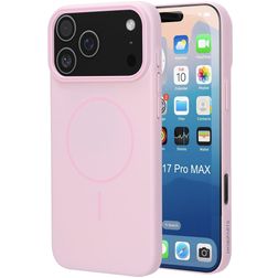 Mobiparts Slim Line Coque iPhone 17 Pro Max MagSafe Coque arrière Rigide - Blush Pink