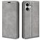 Mobigear Retro Slim Housse iPhone 17 Etui Porte-Monnaie - Gris