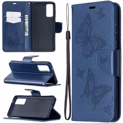Mobigear Butterfly Housse Samsung Galaxy S20 FE Etui Porte-Monnaie - Bleu