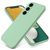 Mobigear Rubber Touch Coque Samsung Galaxy S24 FE Coque arrière en Silicone - Vert