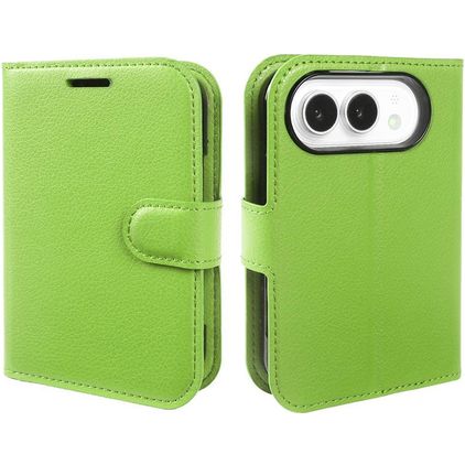 Mobigear Classic Housse iPhone Duo Etui Porte-Monnaie - Vert