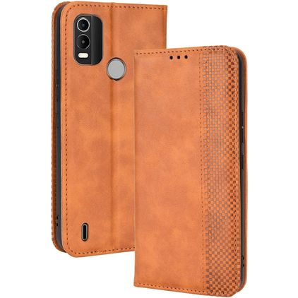 Mobigear Sensation Housse Nokia C21 Plus Etui Porte-Monnaie - Marron