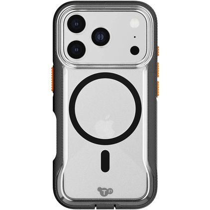 Tech21 EvoPro Coque Transparente iPhone 17 Pro MagSafe Coque arrière Rigide Anti-Chocs - Transparent