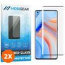 Mobigear Curved OPPO Reno 4 Pro 5G Verre trempé Protection d'écran - Compatible Coque - Noir (Lot de 2)