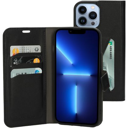 Mobiparts Classic Wallet iPhone 13 Pro Max Étui Portefeuille - Noir