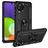 Mobigear Armor Ring Coque Samsung Galaxy A22 4G Coque arrière Rigide Anti-Chocs avec Anneau-Support - Noir