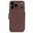 Decoded Detachable Wallet Housse iPhone 17 Pro Max MagSafe Etui avec Coque Détachable en Cuir Véritable Porte-Monnaie - Chocolate Brown
