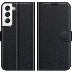 Mobigear Classic Housse Samsung Galaxy S22 Etui Porte-Monnaie - Noir