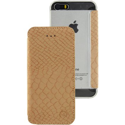 Mobilize Slim Gelly Housse iPhone 5 Etui - Snake Creamy Rose