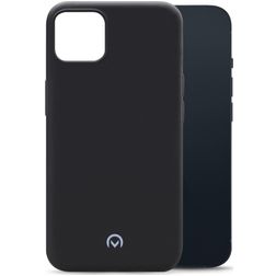 Mobilize Rubber Gelly Coque iPhone 13 Mini Coque arrière en TPU Souple - Matt Black