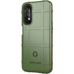 Mobigear Rugged Shield Coque Realme 7 Coque arrière en TPU Souple Anti-Chocs - Vert