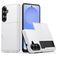 Mobigear Card Coque Samsung Galaxy S26 Coque arrière Rigide Anti-Chocs avec Porte-Cartes - Blanc