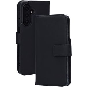 Mobiparts Wallet Samsung Galaxy A17 Cuir véritable Étui Portefeuille - Noir