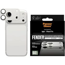 PanzerGlass FENDER iPhone 17 Pro Aluminium Protection caméra - Compatible coque - Argent