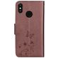 Mobigear Butterfly Housse Xiaomi Mi 8 SE Etui Porte-Monnaie - Marron