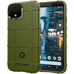 Mobigear Rugged Shield Coque Google Pixel 4 Coque arrière en TPU Souple Anti-Chocs - Vert