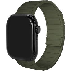 Mobilize Magnetic Bracelet Silicone Apple Watch Fermeture magnétique - 49/46/45/44 mm - Vert