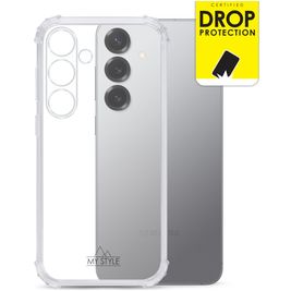 My Style Protective Flex Coque Transparente Samsung Galaxy S25 Plus Coque arrière en TPU Souple Anti-Chocs - Transparent