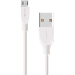 Mobiparts - Câble USB-A vers Micro USB 0.5 mètre - Blanc
