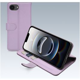 Mobilize Premium Gelly Housse iPhone 16e Etui Porte-Monnaie - Violet