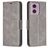 Mobigear Excellent Housse Motorola Moto E14 Etui Porte-Monnaie - Gris