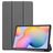 Mobigear Tri-Fold Coque Samsung Galaxy Tab S6 Lite Etui - Gris