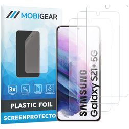 Mobigear Samsung Galaxy S21 Plus Protection d'écran Film - Compatible coque (Lot de 3)