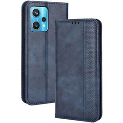 Mobigear Sensation Housse Realme 9 5G Etui Porte-Monnaie - Bleu