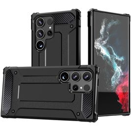 Mobigear Outdoor Coque Samsung Galaxy S24 Ultra Coque arrière Rigide Anti-Chocs - Noir