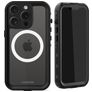 Mobilize Waterproof iPhone 15 Pro Étanche MagSafe Plastique rigide Coque arrière - Noir