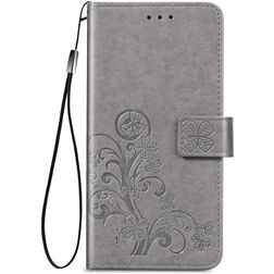 Mobigear Clover Housse OPPO A72 Etui Porte-Monnaie - Gris