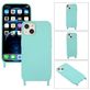 Mobigear Lanyard iPhone 14 Coque avec cordon en Silicone - Turquoise