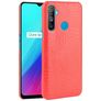 Mobigear Croco Coque Realme C3 Coque arrière en TPU Souple - Rouge
