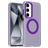 Mobigear Shockproof Samsung Galaxy S24 FE MagSafe Plastique rigide Coque arrière - Violet