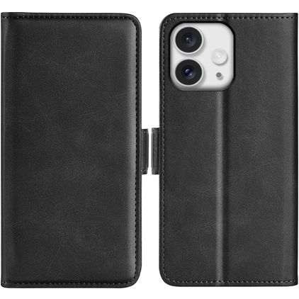 Mobigear Slim Magnet Housse iPhone 16 Pro Max Etui Porte-Monnaie - Noir
