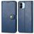 Mobigear Snap Button Housse Xiaomi Redmi A1 4G Etui Porte-Monnaie - Bleu