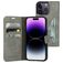 Mobiparts Classic Wallet iPhone 14 Pro Étui Portefeuille - Granite Grey