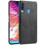 Mobigear Croco Coque Samsung Galaxy A20s Coque arrière Rigide - Noir