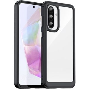 Mobigear Crystal Coque Samsung Galaxy A36 Coque arrière Rigide - Noir