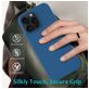 Mobigear Rubber Touch Coque iPhone 16 Pro Max Coque arrière en Silicone - Bleu