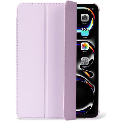 Decoded Textured Slim Coque iPad Pro 11 Pouces (2024) Etui en Silicone Souple - Lavande