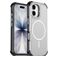 Mobigear Airbag Shockproof iPhone 17 MagSafe Plastique rigide Coque arrière - Argent