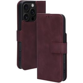Mobiparts Classic Wallet MagSafe Housse iPhone 16 Pro MagSafe Etui Porte-Monnaie - Velvet Red