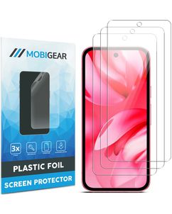Mobigear Google Pixel 9a Protection d'écran Film - Compatible Coque (Lot de 3)
